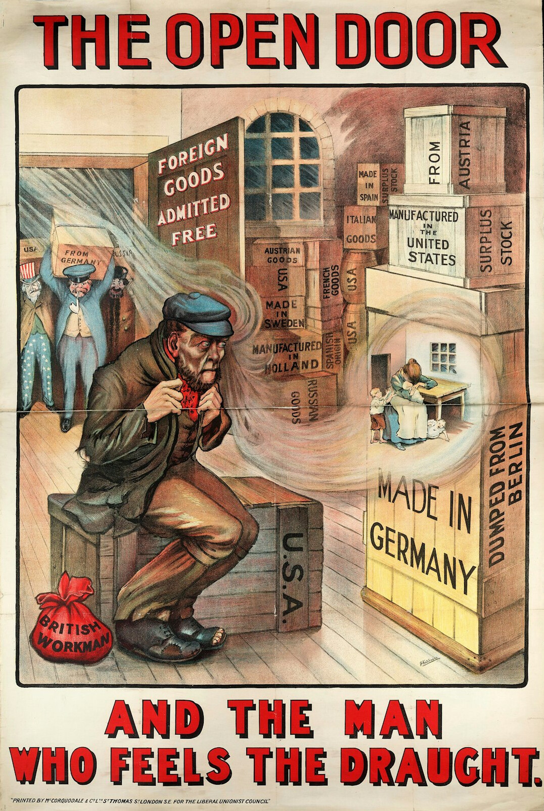 vintage german advertisement poster