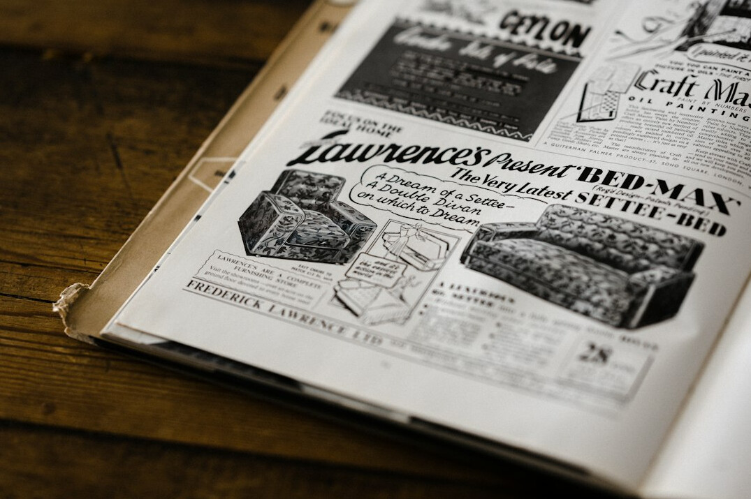 quirky historical advertisement